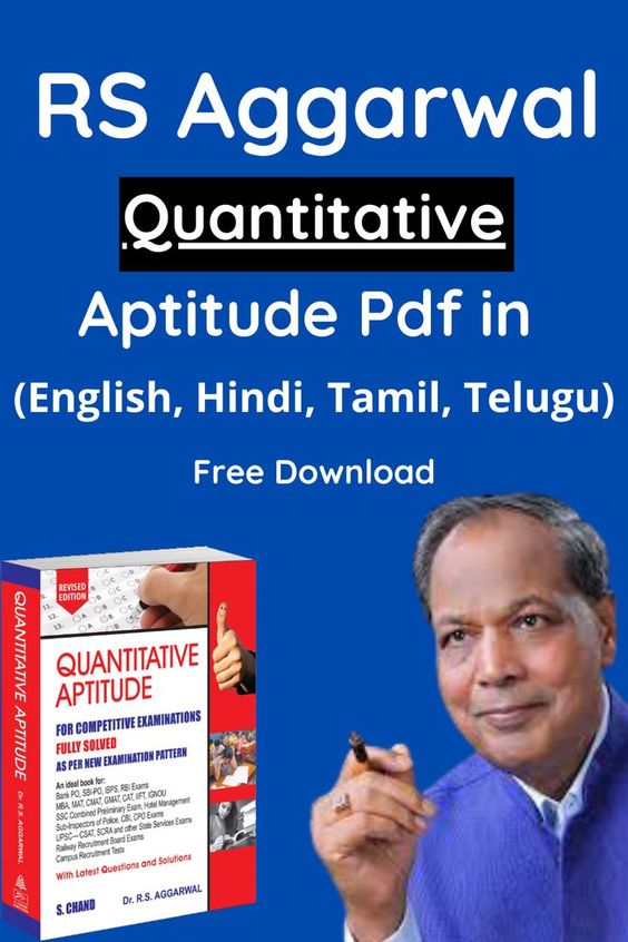 RS Aggarwal Quantitative Aptitude PDF